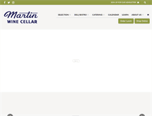 Tablet Screenshot of martinwine.com